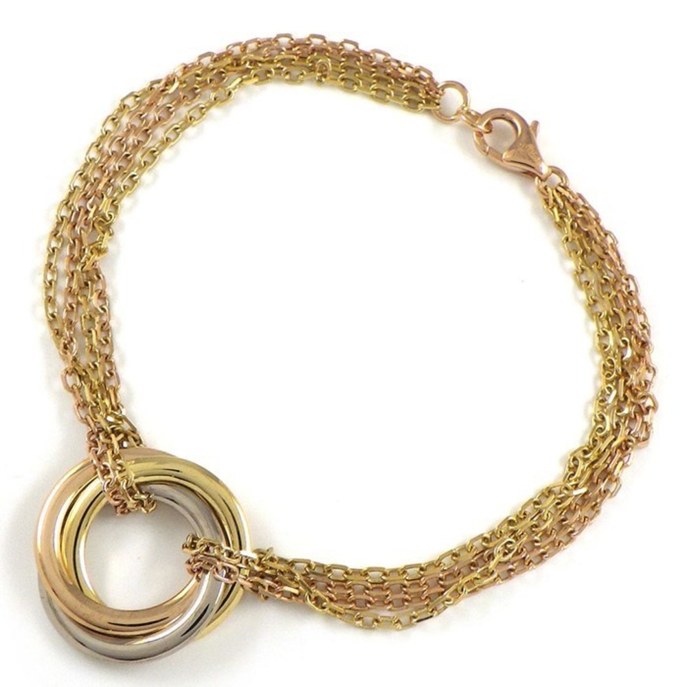 Cartier Sweet Trinity Bracelet Three Colors Pink Gold